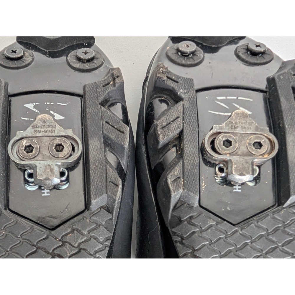 Serfas Switchback Clipless Cycling Shoes Men 9.5 EU 43 SPD MTB Trail Spin Black - Picture 7 of 10